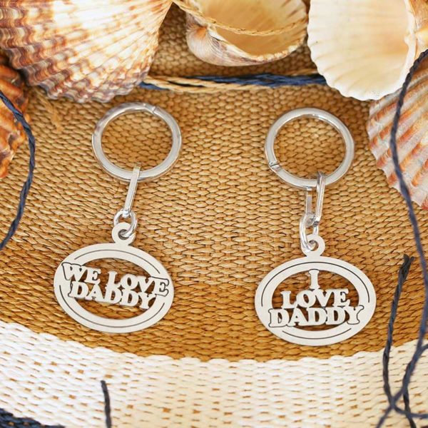 Oval Silver keyring with your child's name. You can also have an optional engraving on the back