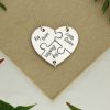A 3 piece puzzle in shape of a heart